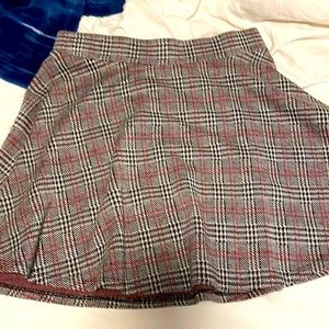 plaid shirt skirt